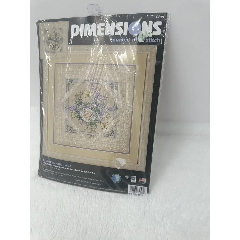 Dimensions flowers lace